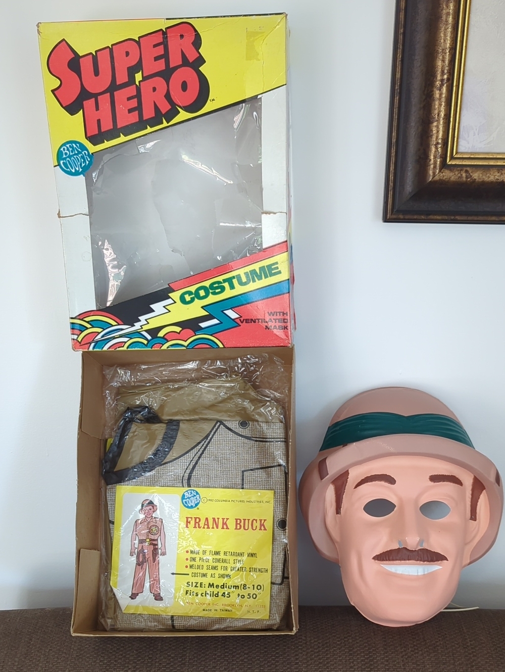 1982 Ben Cooper Frank Buck Child's Costume In Original Box